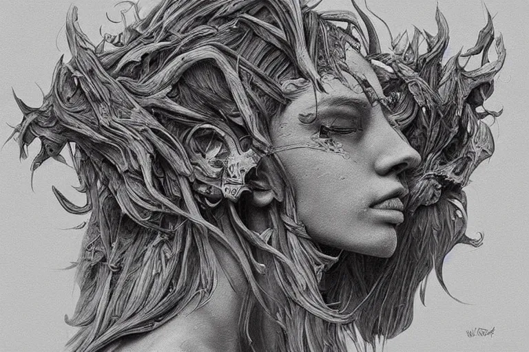 Image similar to “ a extremely detailed stunning drawings by allen william on artstation ”