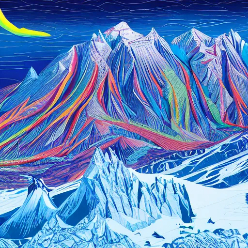 Image similar to epic colourful masterpiece of steal revelations in Antarctica copulation of wise mountains, cinematic, establishing shot, extremely high detail, photorealistic, cinematic lighting, intricate line drawings, 8k resolution