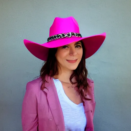 Prompt: Pink cowboy hat