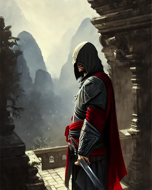 Image similar to ezio auditore in vietnam | | realistic shaded, fine details, fine - face, realistic shaded lighting poster by greg rutkowski, magali villeneuve, artgerm, jeremy lipkin, michael garmash, rob rey