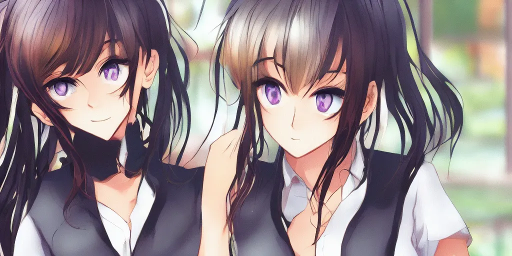 Image similar to Love interest from visual novel, png