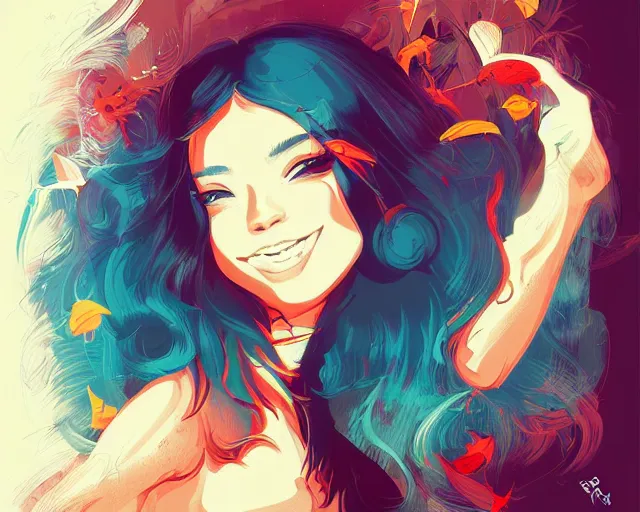 Image similar to the joy of life, a simple vector based illustration, by ross tran, artgerm