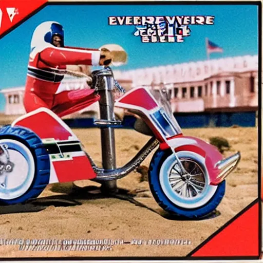 Image similar to evel knievel bar fight playset, by playskool, by mattel, for kids, j. c. penny wish book 1 9 8 2