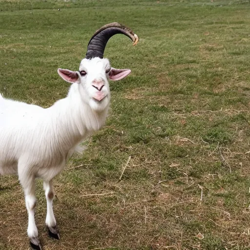 Prompt: elvira as a goat