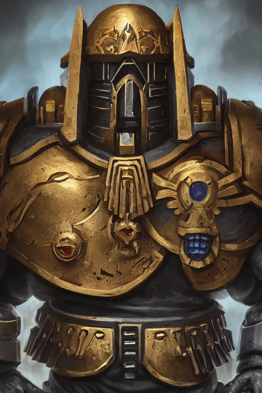 Image similar to armor portrait heros warhammer 4 0 k horus heresy fanart - the primarchs emperor by johannes helgeson animated with vfx concept artist & illustrator global illumination ray tracing hdr fanart arstation zbrush central hardmesh 8 k octane renderer comics stylized