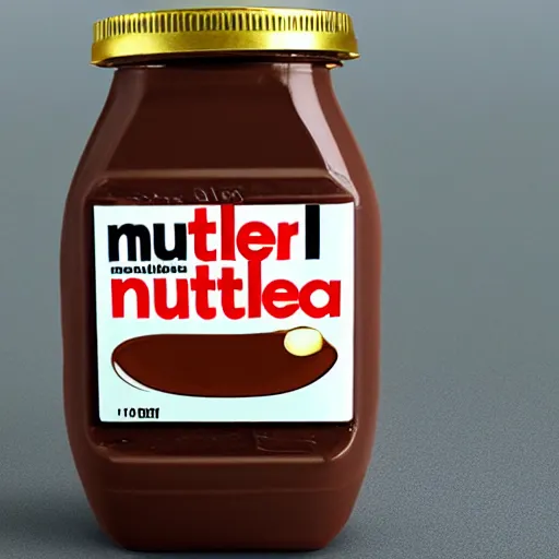 Image similar to nutella jar designed by the company apple