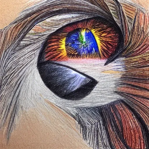 Image similar to colored pencil art