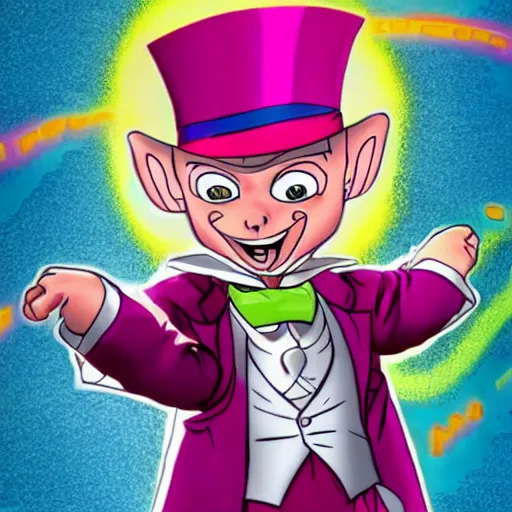 Image similar to mister mxyzptlk