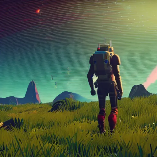 Image similar to No Mans Sky, game, Sean Murray