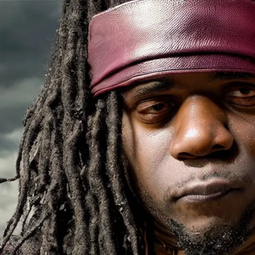 Image similar to Rapper Chief Keef In Vikings 4K quality super realistic