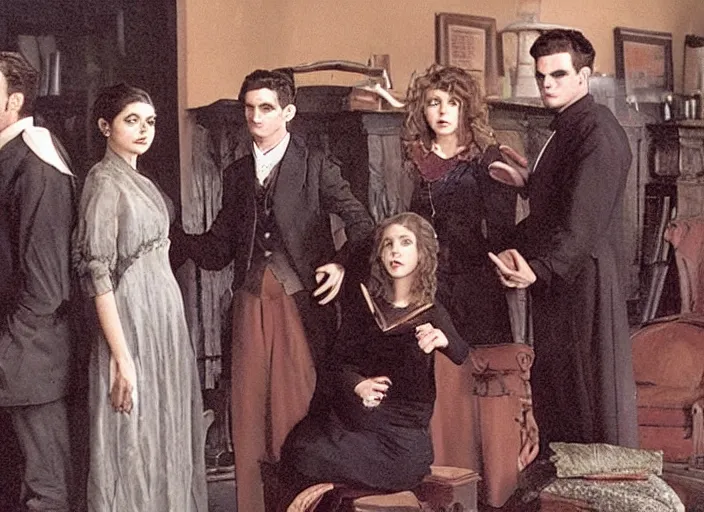 Image similar to Scene from the 1907 series Buffy The Vampire Slayer