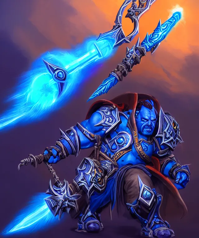 Prompt: bright weapon of warcraft blizzard weapon art, a spiral magic staff, bright art masterpiece artstation. 8k, sharp high quality illustration in style of Jose Daniel Cabrera Pena and Leonid Kozienko, blue colored theme, concept art by Tooth Wu,