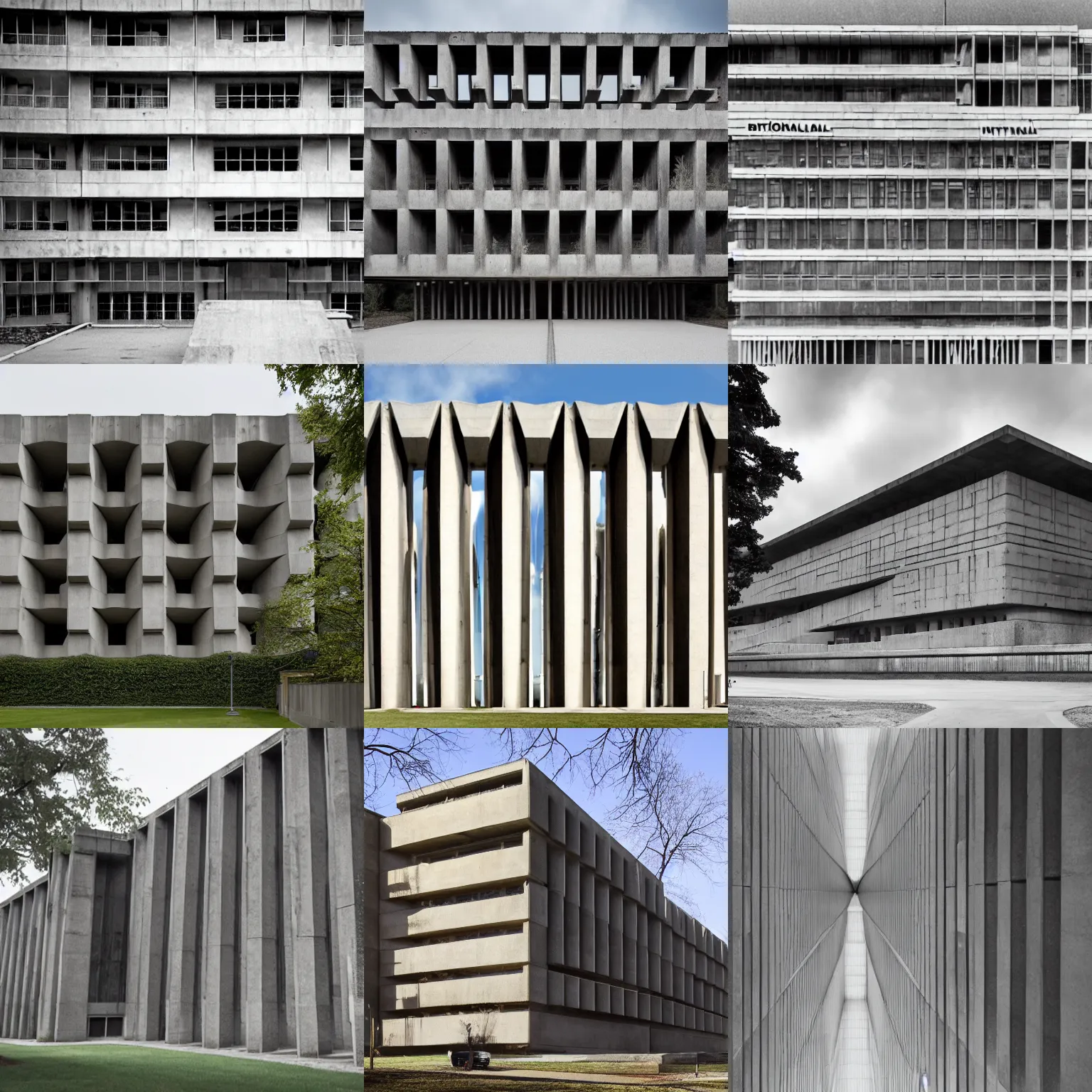 Prompt: the national brutalism institute