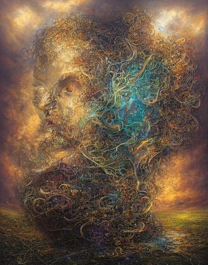 Prompt: hyper detailed industraial & utility colorful glimmering art by tomasz alen kopera