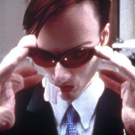 Image similar to still of paris, in american psycho ( 1 9 9 9 )