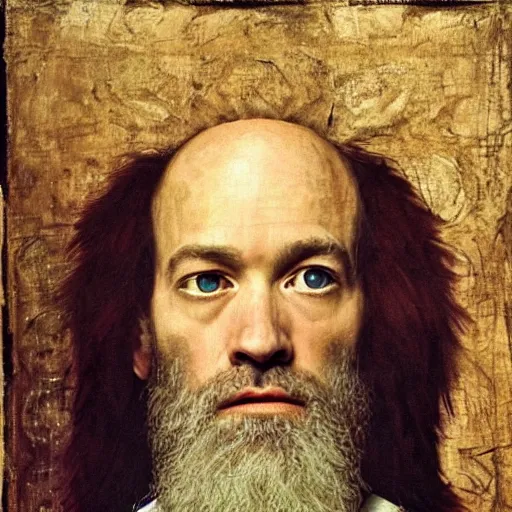 Image similar to michael stipe renaissance painting