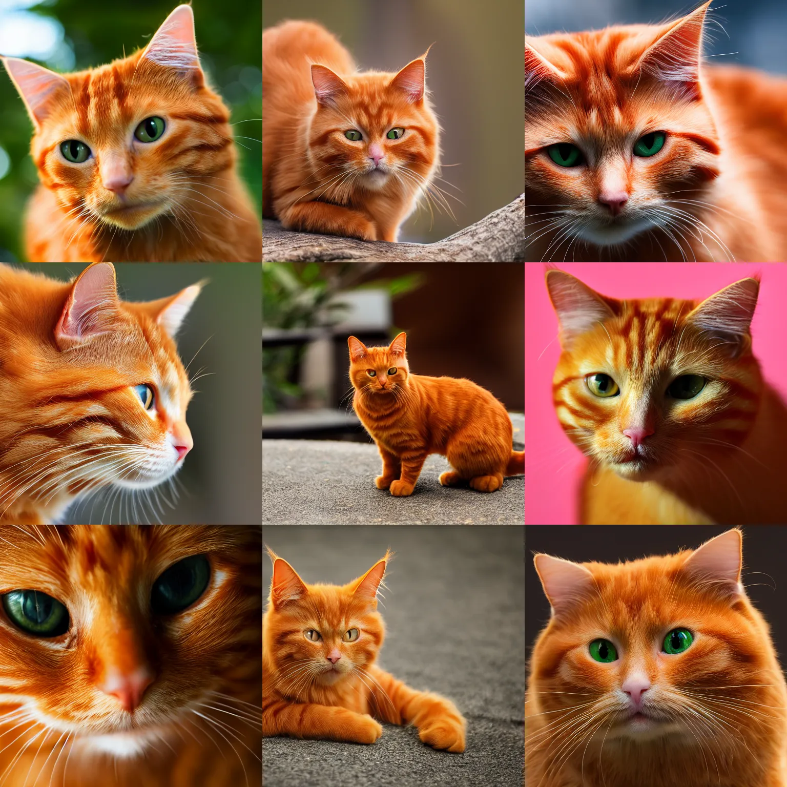 Prompt: ginger cat. 8K resolution