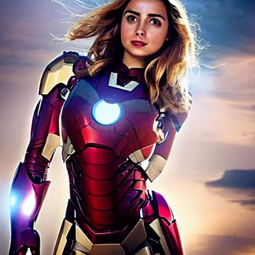 Image similar to ana de armas as iron man