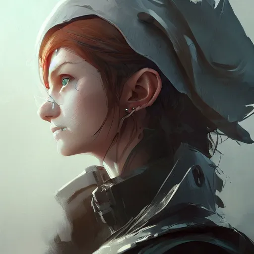 Prompt: portrait of an elf woman with elf ears wearing a valve index, dramatic lighting, illustration by Greg rutkowski, yoji shinkawa, 4k, digital art, concept art, trending on artstation