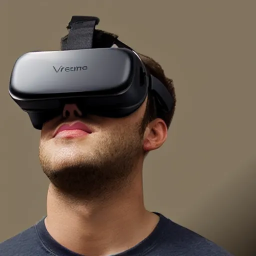 Image similar to the next - gen vr headset, product placement, professional photo