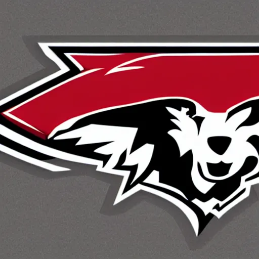 Prompt: nfl logo for the washington redwolves