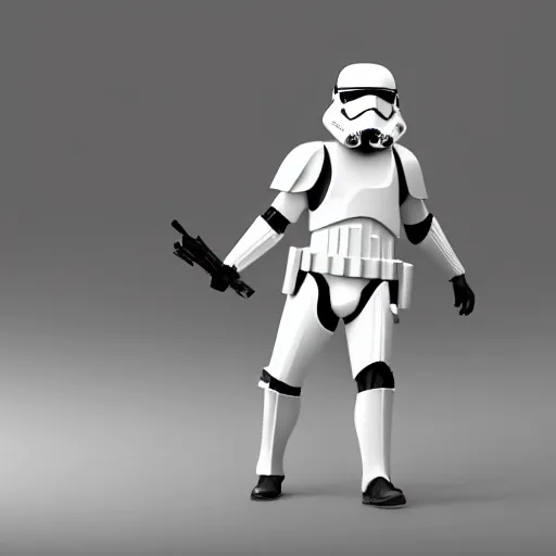 Image similar to a stormtrooper in black armor, 8 k, cinematic lighting, shallow depth of field, raytracing,