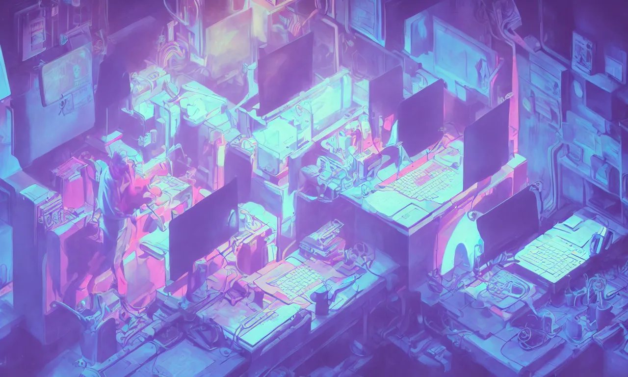 Prompt: workstations, kerberos realm, faked ticket close up, wizard reading a directory, pastel colours ravine, 3 d art, digital illustration, perfect lighting