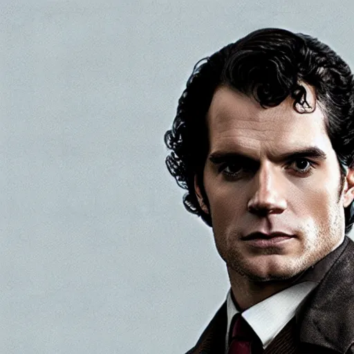 Image similar to Henry Cavill as Sherlock Holmes