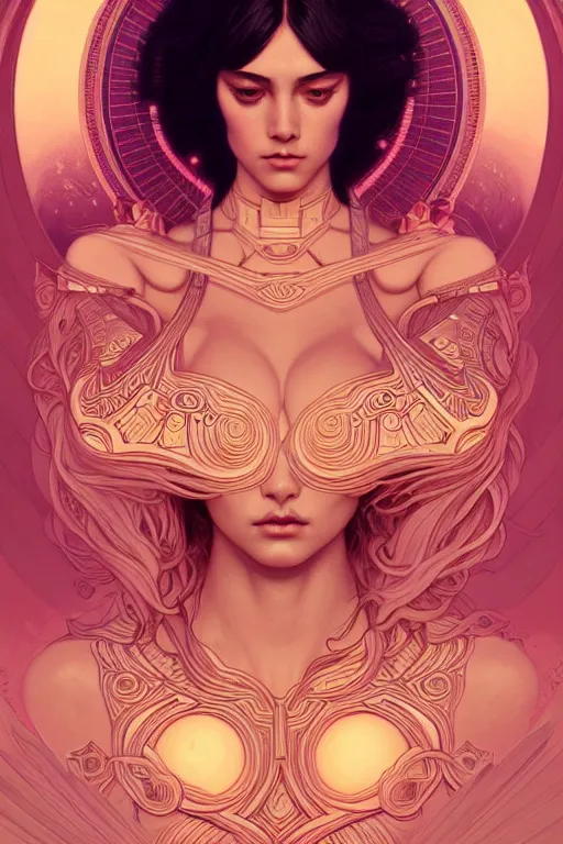 Prompt: symmetry!! intense fanart of 4 / 4 full front pose of a young sensual moon goddess, protagonist, intricate, elegant, highly detailed, my rendition, digital painting, artstation, concept art, perfect, smooth, sharp focus, illustration, art by artgerm, kilian eng, greg rutkowski and alphonse mucha