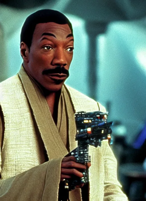 Image similar to Eddie Murphy in Star wars movie