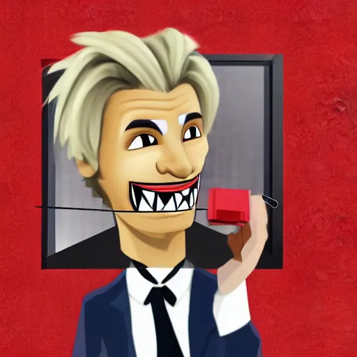 Prompt: xQc robbing a bank laughing, portrait, realistic 4k