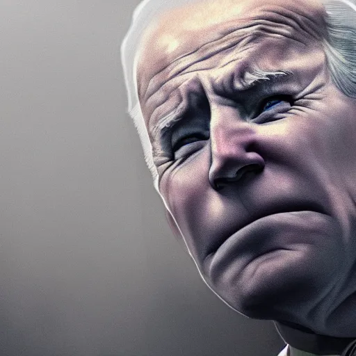 Image similar to joe biden crying, dramatic lighting, cinematic, establishing shot, extremly high detail, photorealistic, cinematic lighting, artstation, style by James Gurney