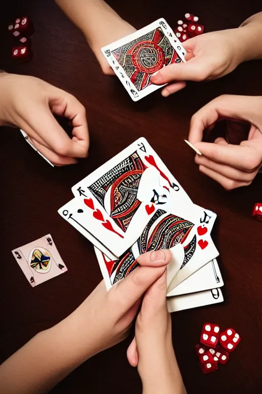 Prompt: firts person view of female hands looking at the table full of playing cards, esp cards, tarot cards, crystall ball, realistic, modern, intricate, elegant, highly detailed, digital painting, artstation, concept art, addiction, chains, smooth, sharp focus, illustration, art by ilja repin