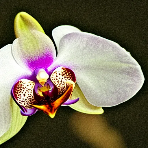 Image similar to orchid glowing in the dark