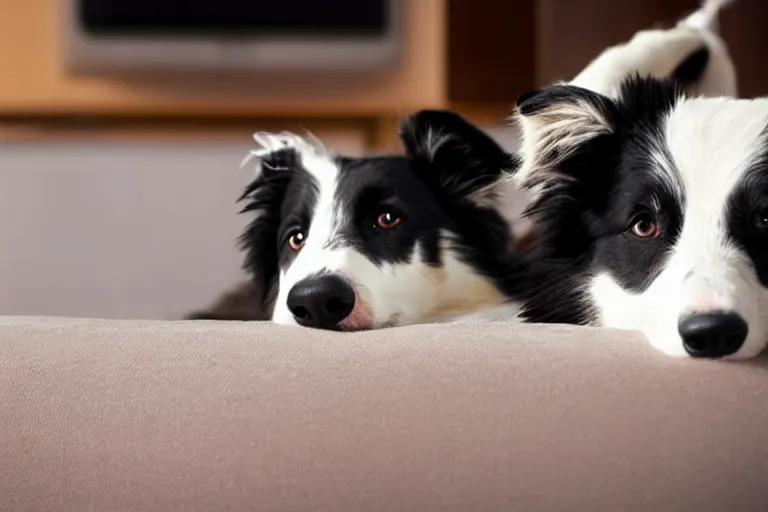 Image similar to border collie watching tv