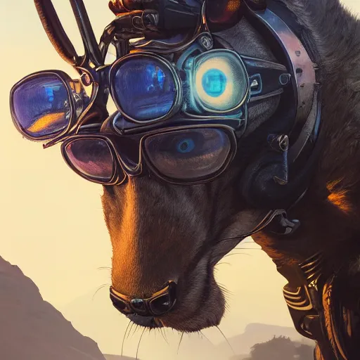 Image similar to highly detailed portrait of a biker rabbit in gta v, stephen bliss, unreal engine, fantasy art by greg rutkowski, loish, rhads, ferdinand knab, makoto shinkai and lois van baarle, ilya kuvshinov, rossdraws, tom bagshaw, global illumination, radiant light, detailed and intricate environment