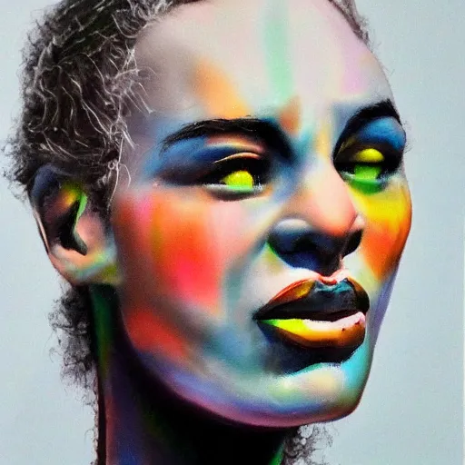 Prompt: Haydeb photorealistic, 99% microplastics, person, colorful, sharp focus, highly detailed