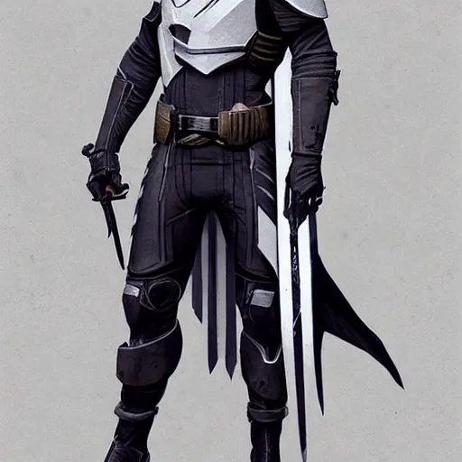 Image similar to destiny 2 concept armor for hunter male, hooded, cape, character portrait, realistic, cg art, artgerm, greg rutkowski