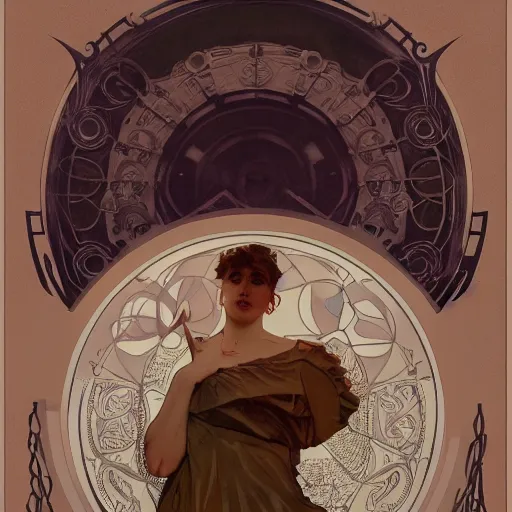 Prompt: mathmagicianby alphonse mucha, Adolfo Hohenstein, Alice Russell Glenny, Stanley Artgerm Lau, greg rutkowski, detailed 4k , trending on artstation, smooth, sharp focus