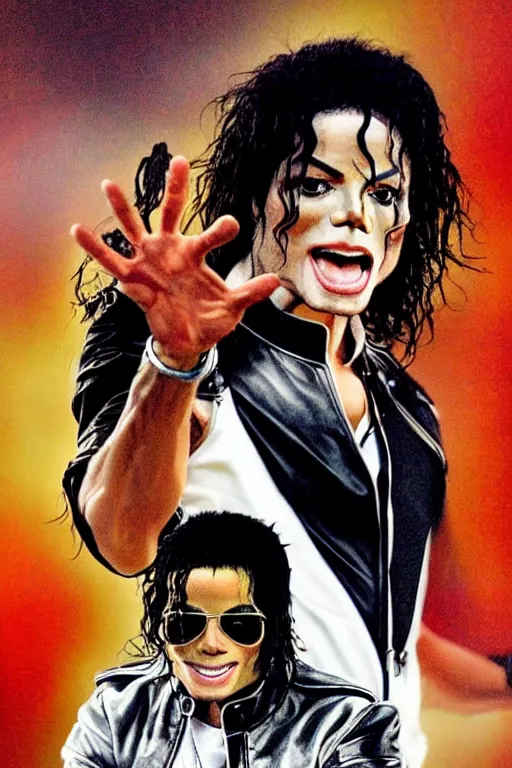 Image similar to this is it concert poster 2 0 0 9 king of pop, michael jackson 2 0 0 9 shades style, promotional, o 2 arena, london uhd, sharp, ultra realistic face, 4 k, cinematic, marvel, render, behind the scenes, leaked, set photo, detailed, modern, real life, sighting, photo real