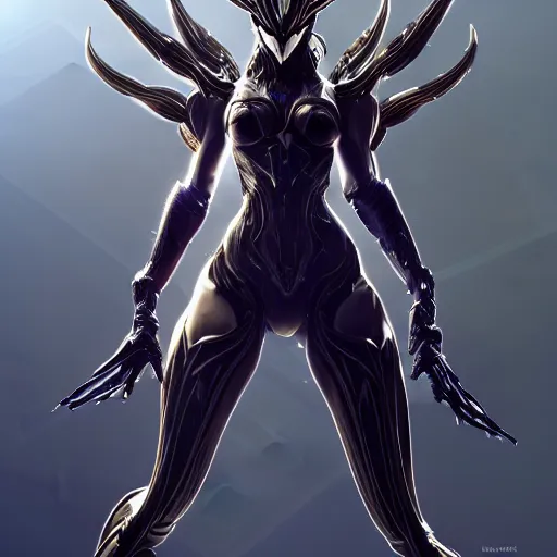 Prompt: massively giant beautiful and stunning valkyr prime female warframe, doing an elegant pose, you looking up at her from the ground as she stands over you, unaware of your existence, slick elegant design, sharp claws, detailed shot legs-up, highly detailed art, epic cinematic shot, realistic, professional digital art, high end digital art, DeviantArt, artstation, Furaffinity, 8k HD render, epic lighting, depth of field
