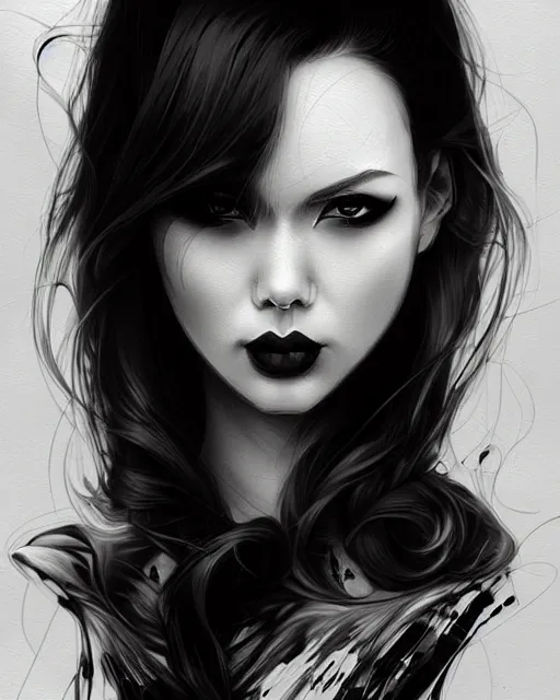 Image similar to black crimson ink smoke portrait of a bee, artgerm, wlop, artstation