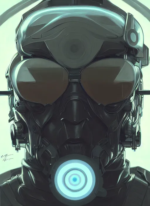 Image similar to symmetry!! portrait of solid snake, metal gear solid, tech wear, glowing lights!! intricate, elegant, highly detailed, digital painting, artstation, concept art, smooth, sharp focus, illustration, art by artgerm and greg rutkowski and alphonse mucha