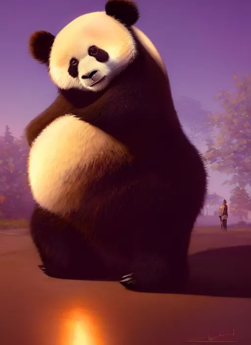 3 d render of android panda, fine details, night | Stable Diffusion |  OpenArt