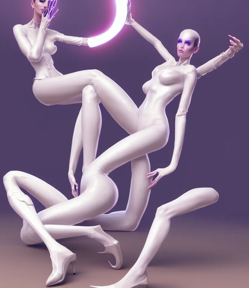 Prompt: beautiful seductive woman android wearing glowing white, legs apart pose, futuristic, ultra realistic, dramatic lighting, sitting on throne, highly detailed by peter mohrbacher, hajime sorayama, wayne barlowe, boris vallejo, aaron horkey, gaston bussiere, craig mullins, octane render, cycles render, vray, iridescent