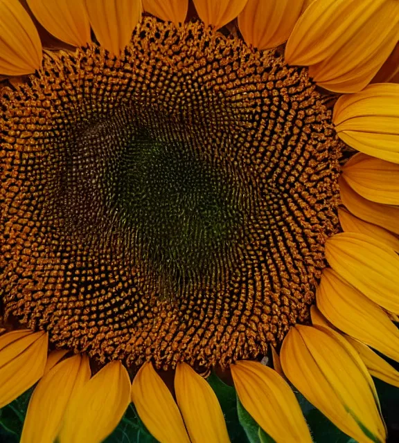 Image similar to a 4 k photorealistic photo close up of a sunflower.