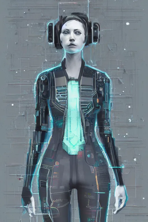 Prompt: full body portrait of a cyberpunk inspired by william gibsons neuromancer, the sprawl, ultrafine detail, digital concept art, masterpiece!!!