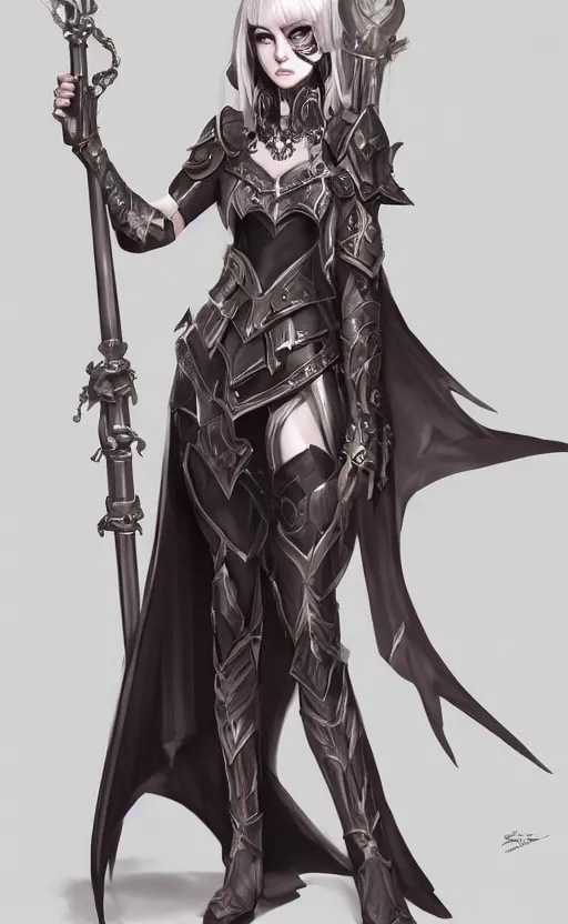 Image similar to Concept art, Alchemy Imperial Princess knight gothic girl, artstation trending, highly detailded