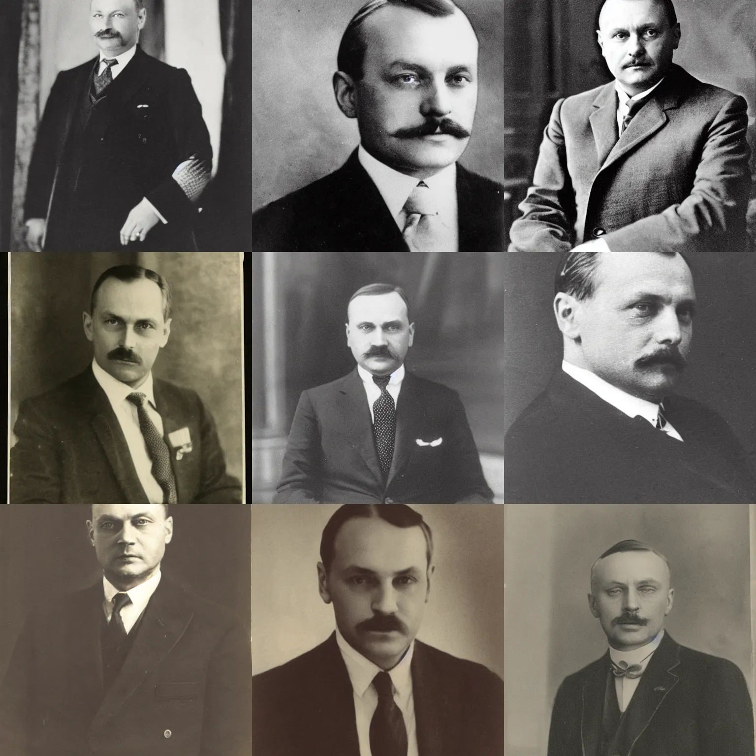 Prompt: Portrait of Andrzej Duda in 1920's