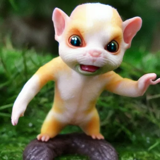 Image similar to gollum as a calico critters